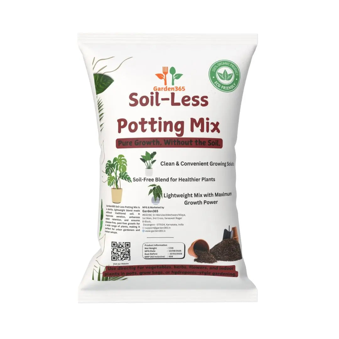 Soil-Less Potting Mix | Perfect for Hydroponics & Container Gardening Garden365