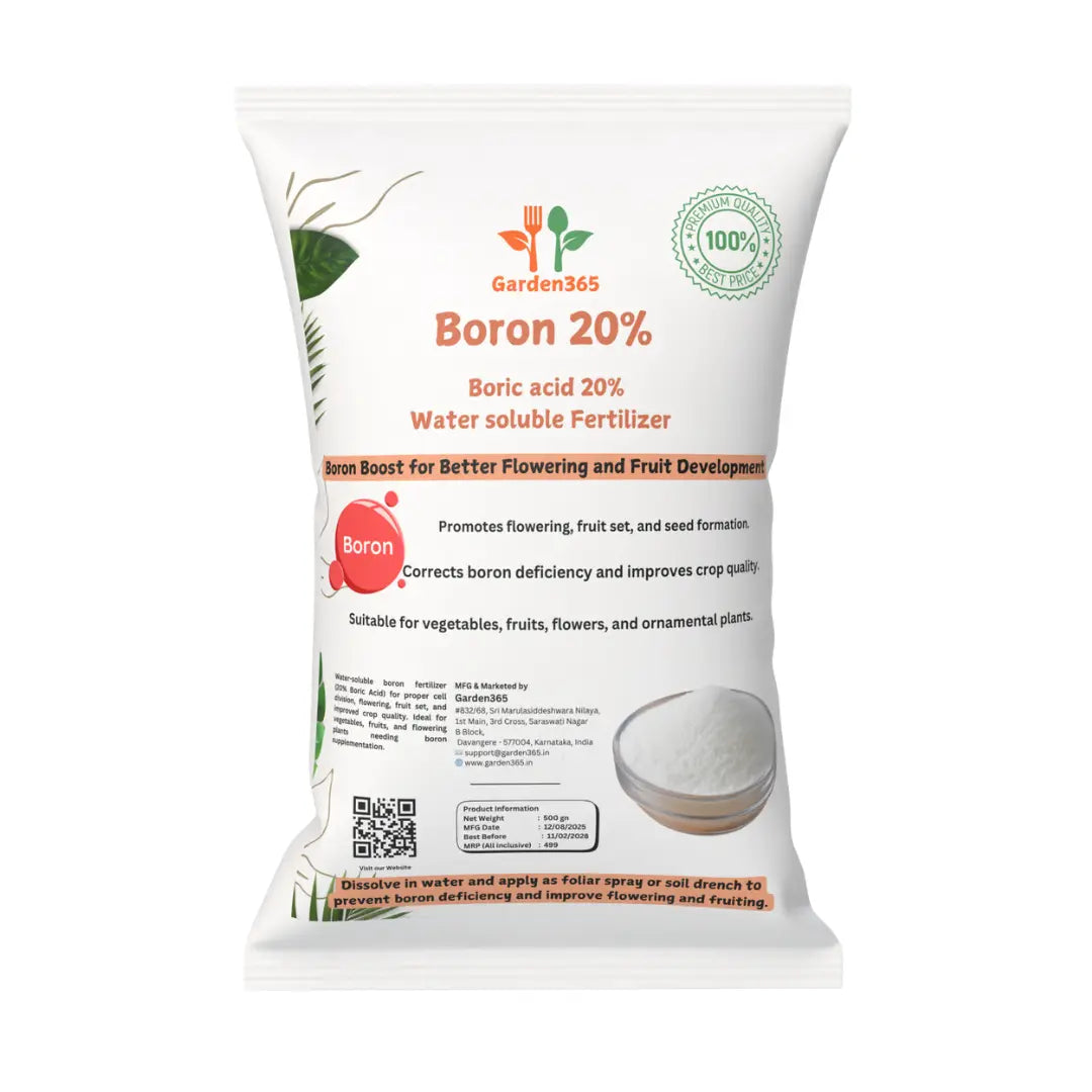 Boron 20% – Micronutrient Fertilizer for Plants 🌿✨ Garden365