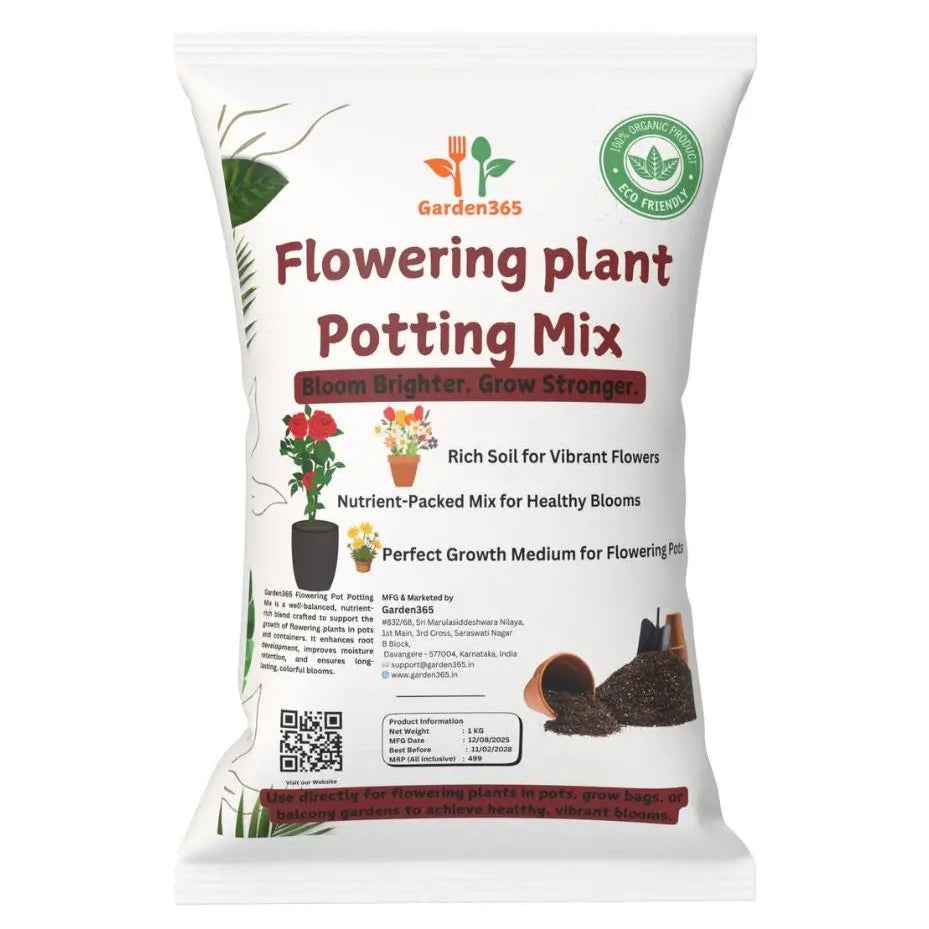 Flowering Plant Potting Mix | Nutrient-Rich Soil for Vibrant Blooms