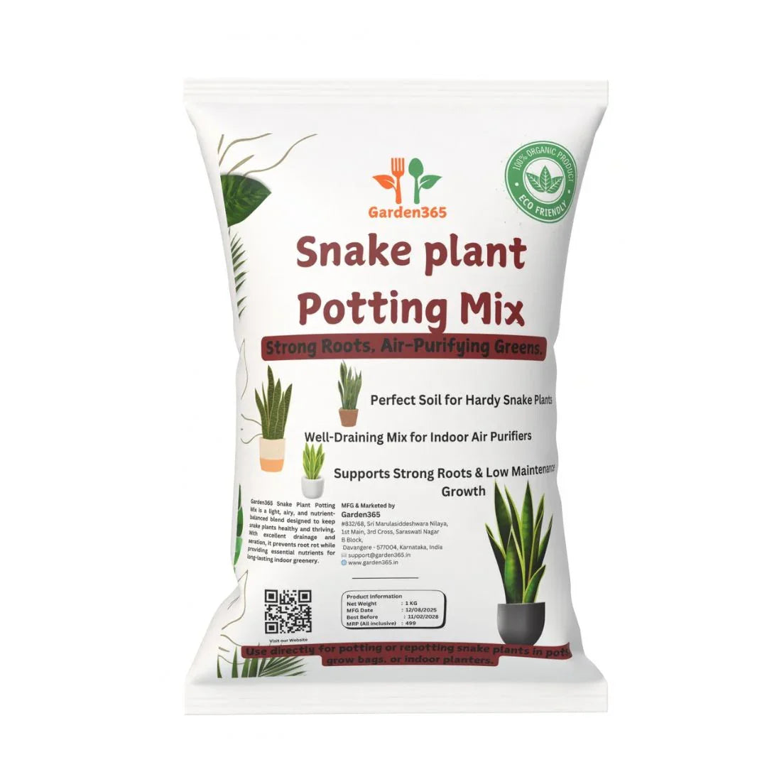Snake Plant Potting Mix – 5 kg | Perfect Soil for Sansevieria Hardy Indoor Plants - Garden365