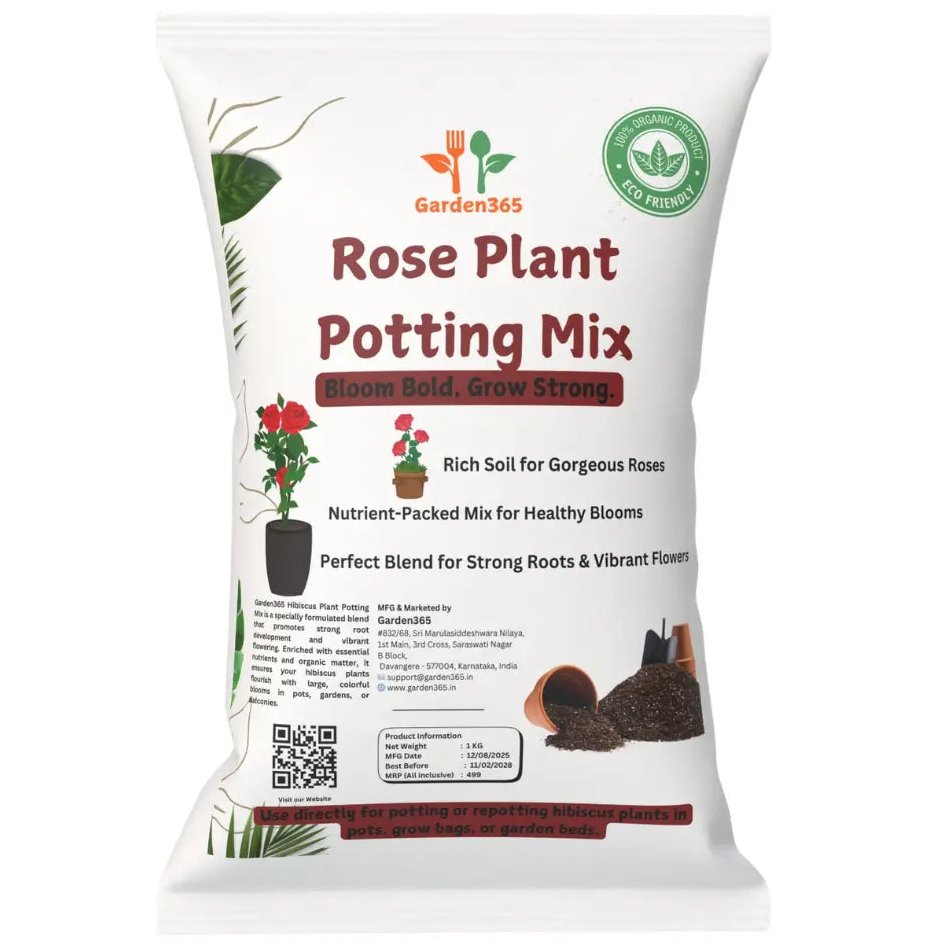 Rose Plant Potting Mix | Nutrient-Rich Soil for Healthy & Blooming Roses