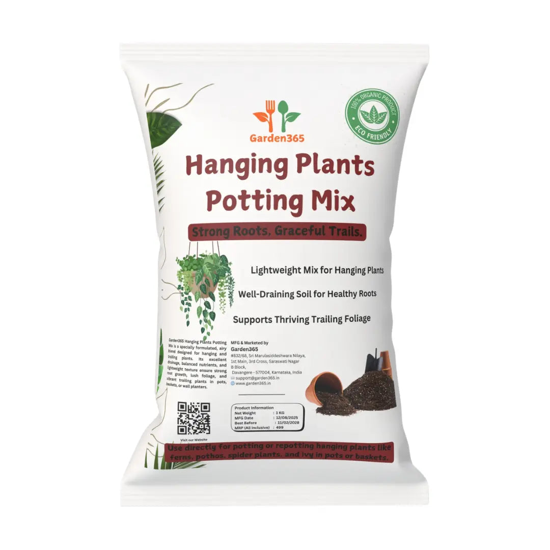 Hanging Plant Potting Mix | Perfect Soil for Hanging Baskets & Planters Garden365