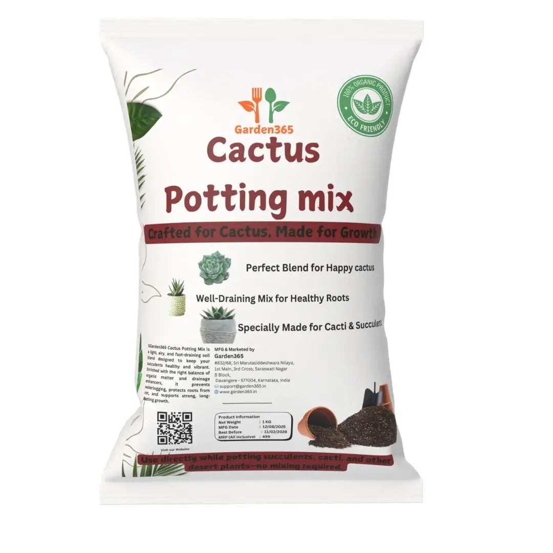 Cactus Potting Mix – 5 kg | Specially Formulated for Succulent & Cactus Plants - Garden365