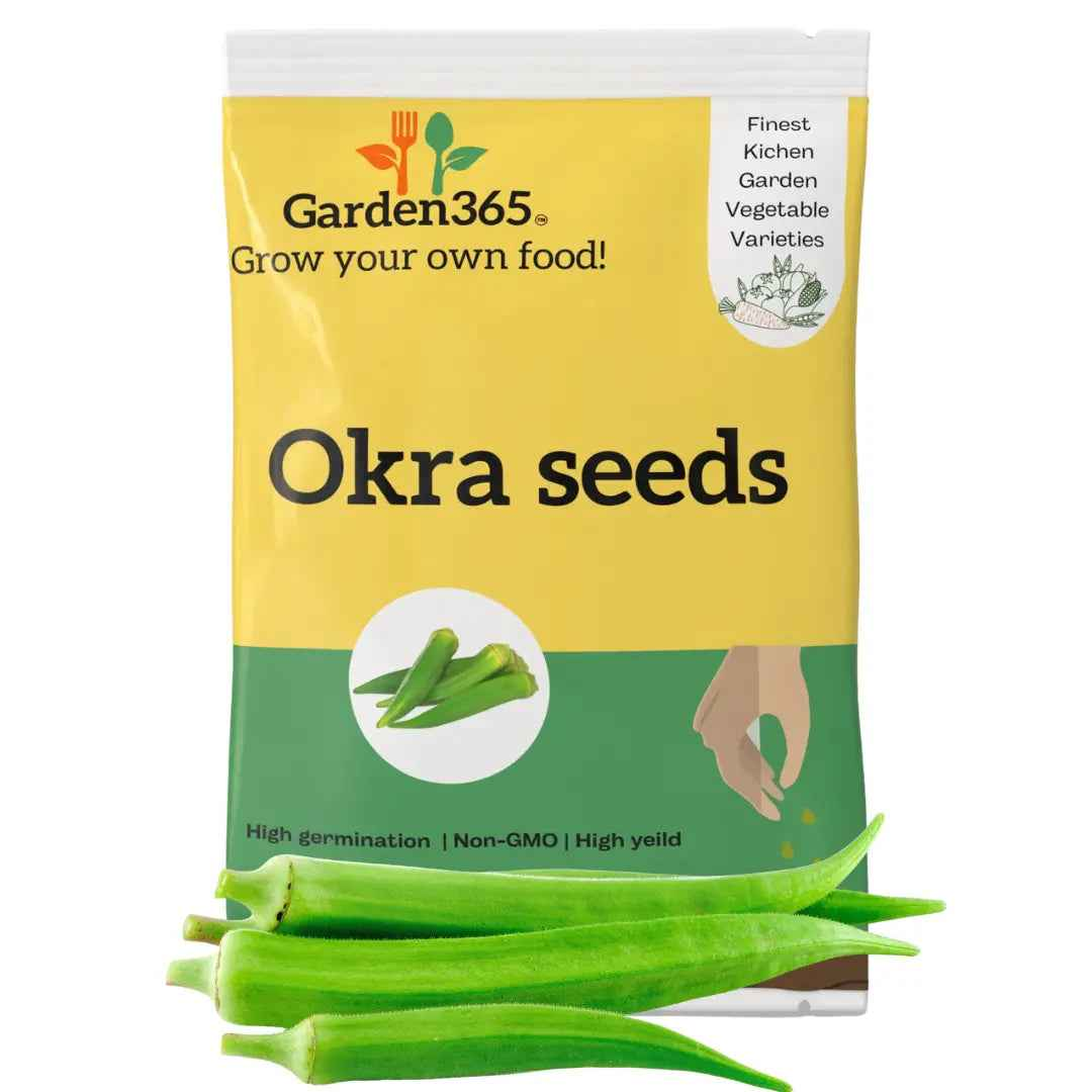 Okra Seeds (Ladyfinger / Bhendi) | Organic Heirloom Naati Seeds | 30 Seeds | Kitchen Garden Seeds of भिंडी / ಭಿಂಡಿ / బెండకాయ / வெண்டைக்காய் / വെണ്ട