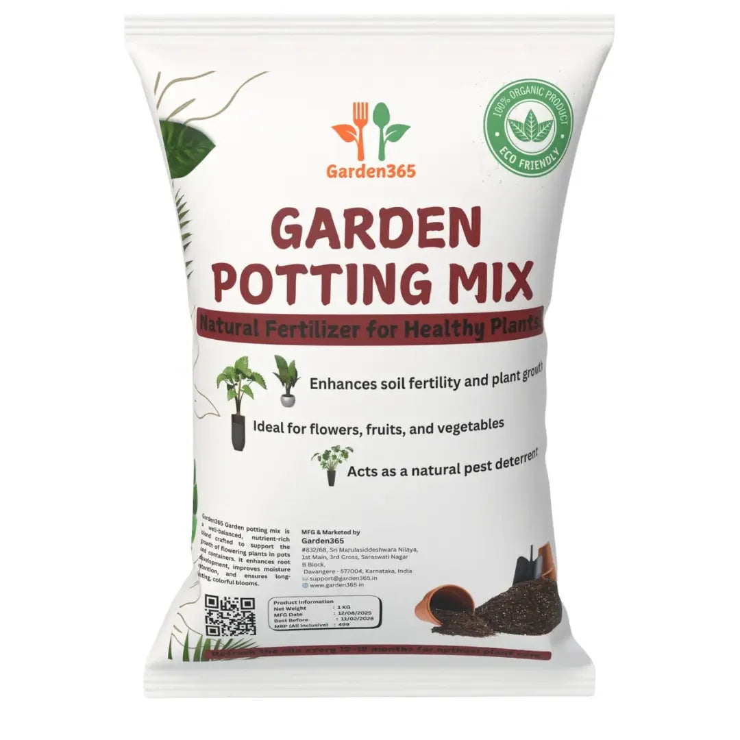 Garden Potting Mix | All-Purpose Nutrient-Rich Soil for Healthy Plants - Garden365