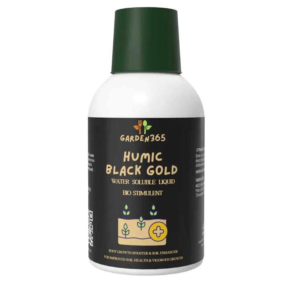 Humic Black Gold Water Soluble Liquid | Organic Soil Conditioner & Plant Growth Promoter Garden365