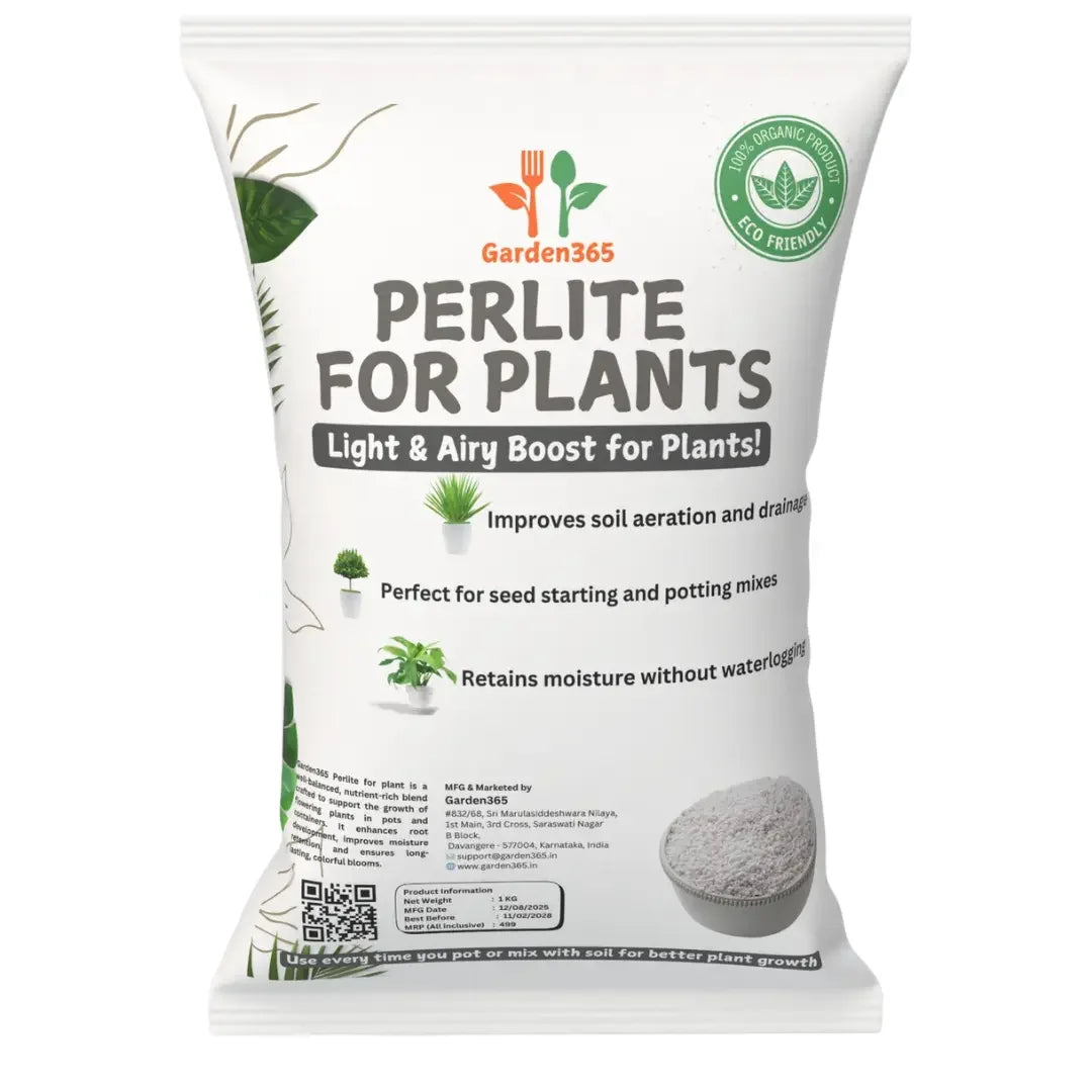 Perlite | Lightweight Soil Aerator & Drainage Enhancer - 250gm - Garden365