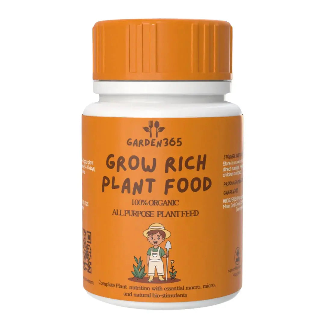 Grow Rich Plant Food Granules | Organic Nutrient-Rich Fertilizer for Healthy Plants Garden365