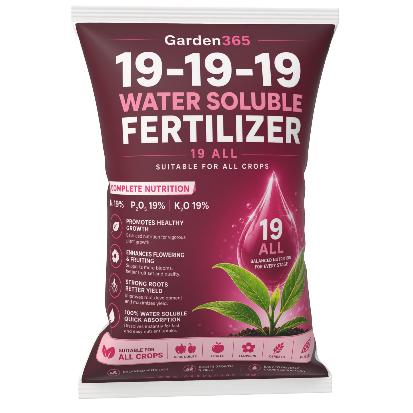 19:19:19 – NPK Water Soluble Fertilizer for Overall Crop Growth