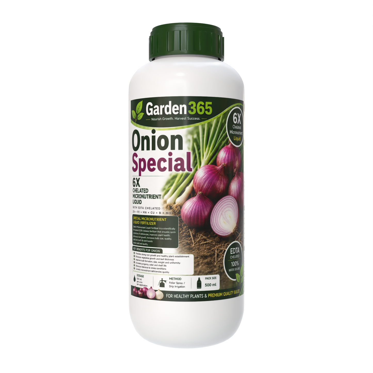Onion Special Micronutrient Fertilizer (प्याज | ಈರುಳ್ಳಿ | ఉల్లిపాయ | வெங்காயம் | ഉള്ളി) EDTA Chelated 100% Water Soluble Fertilizer – 400g per Acre