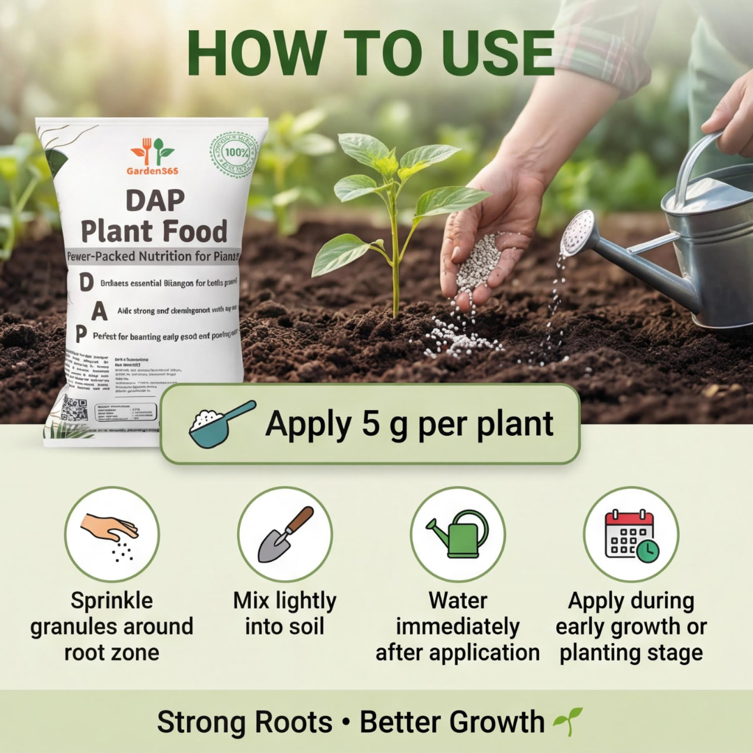 डीएपी उर्वरक | मजबूत जड़ों और स्वस्थ विकास के लिए उच्च फास्फोरस युक्त पौध आहार