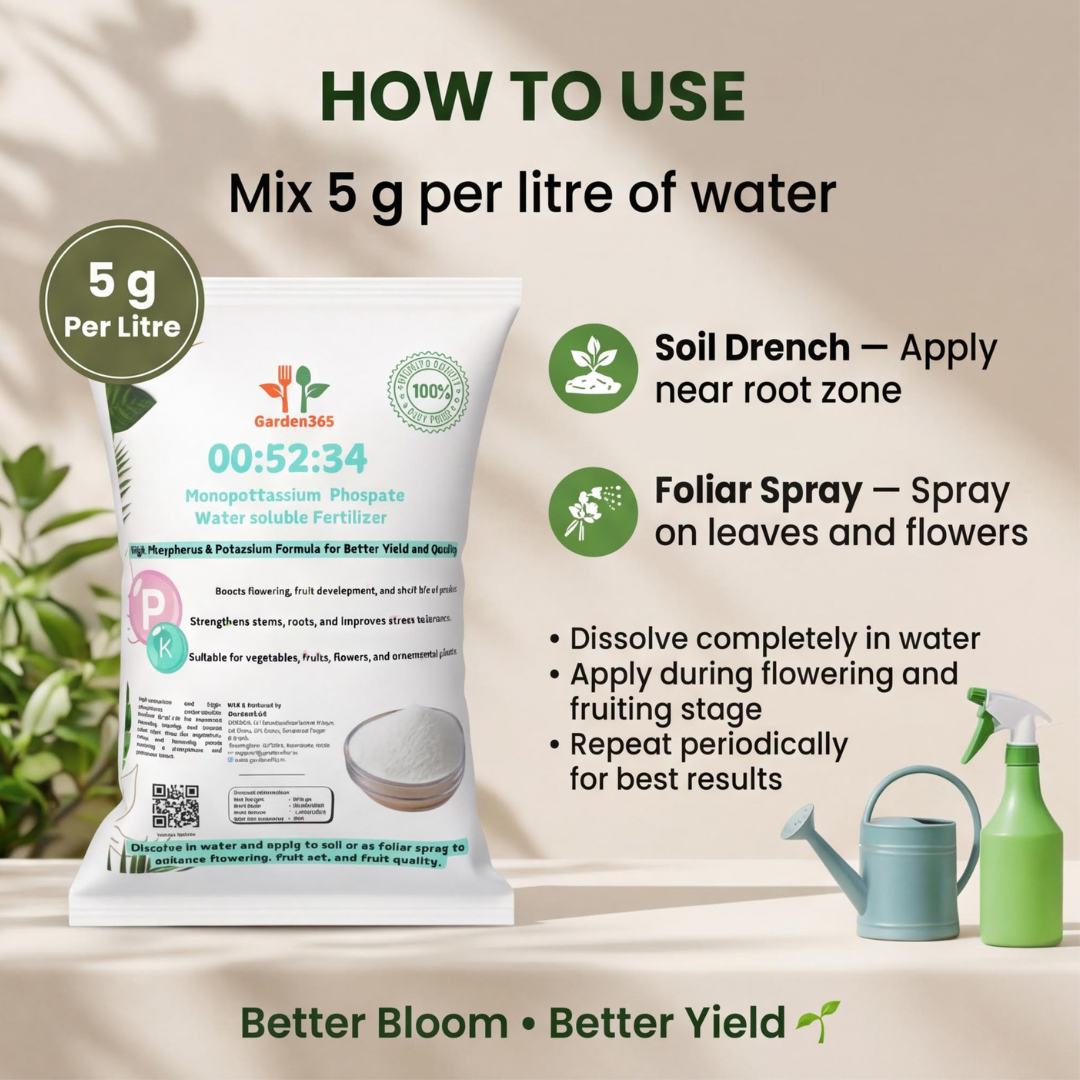 00-52-34 Water-Soluble Fertilizer (MKP) β High Phosphorus & Potassium Boost πΏβ¨