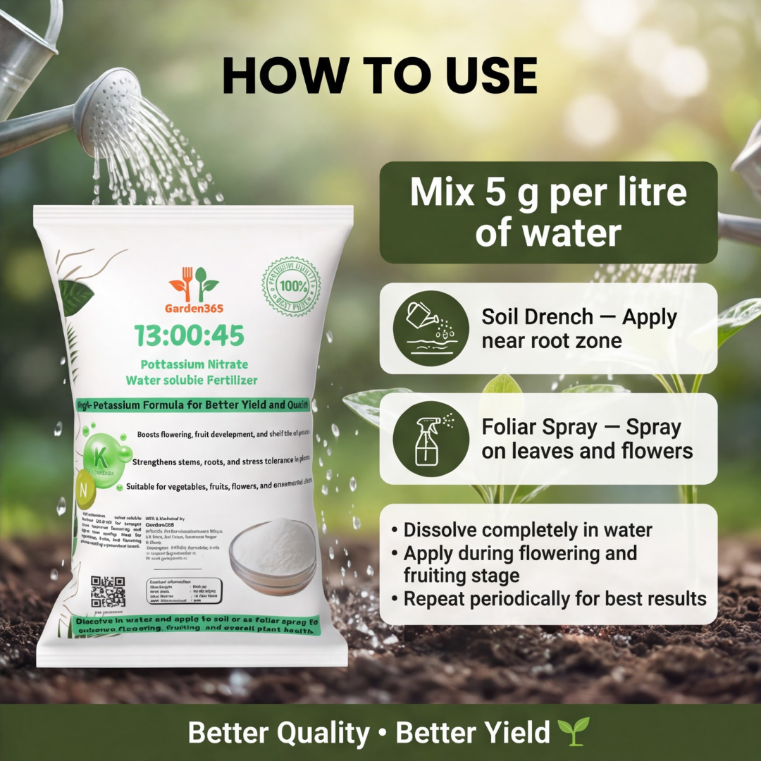 13-00-45 Potassium Nitrate (MOP) – Water-Soluble Fertilizer for Plants