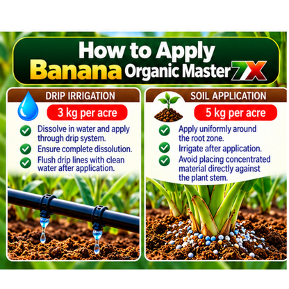 Banana Organic Master 7X Crop-Specific Organic Fertilizer Water Soluble Organic Fertilizer