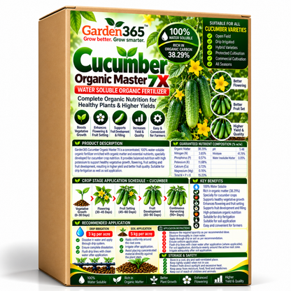 Cucumber Organic Master 7X Water Soluble Organic Fertilizer
