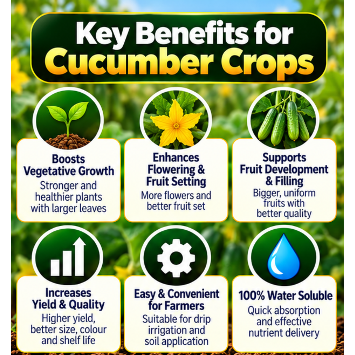 Cucumber Organic Master 7X Water Soluble Organic Fertilizer