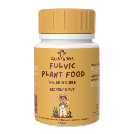 Fulvic Plant Food -  250 g Powder | Natural Bio-Stimulant for Healthy Plants Garden365