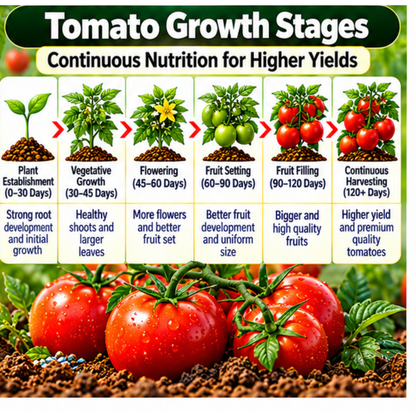 Tomato Organic Master 7X 100% water-soluble organic fertilizer