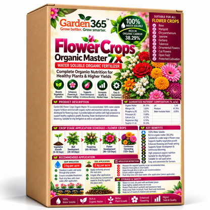 Flower Crops Organic Master 7X Water Soluble Organic Fertilizer