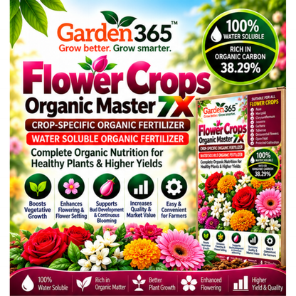 Flower Crops Organic Master 7X Water Soluble Organic Fertilizer