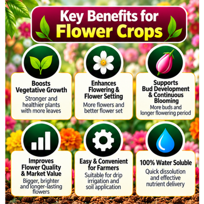 Flower Crops Organic Master 7X Water Soluble Organic Fertilizer