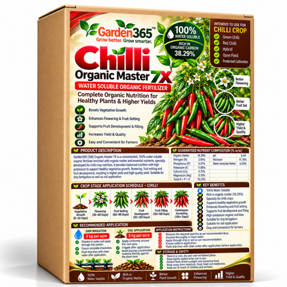 Chilli Organic Master 7X Water Soluble Organic Fertilizer