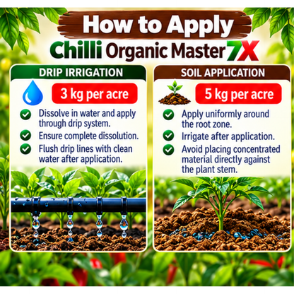 Chilli Organic Master 7X Water Soluble Organic Fertilizer
