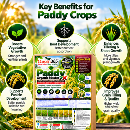 Paddy Organic Master 7X Crop-Specific Organic Fertilizer Water Soluble Organic Fertilizer