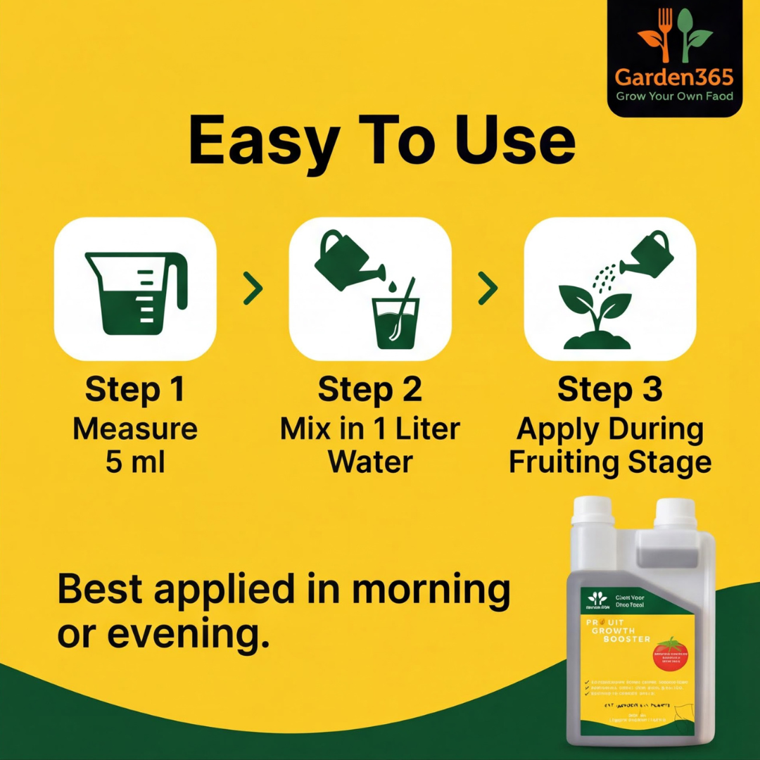 Fruit Growth Booster Liquid Bio Fertilizer 250ml | Potassium Rich Fruiting Formula | Suitable for All Types of Plants