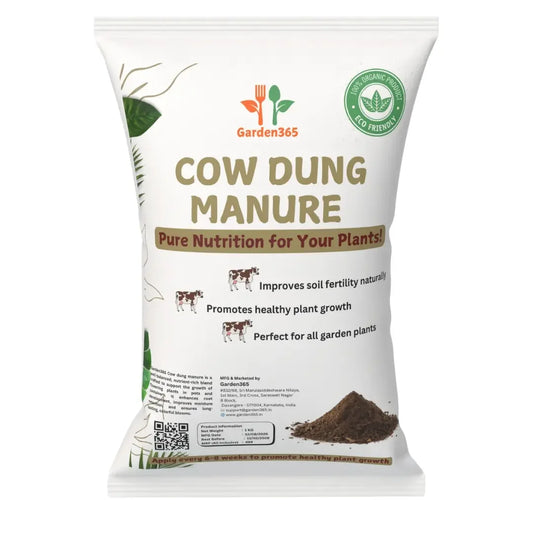 Cow Dung Manure | 100% Organic Soil Enricher for Healthy Plants - Garden365