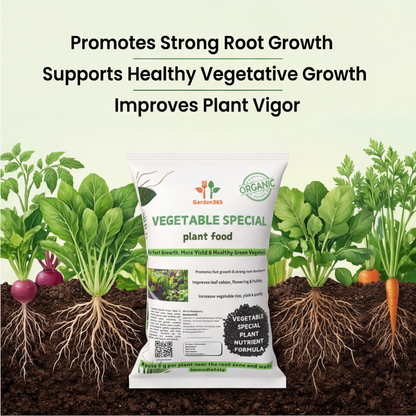 Vegetable Special Plant Food – Growth Booster for Healthy Plants, More Flowers & Higher Yield (Apply Up to 100 Plants / Times)