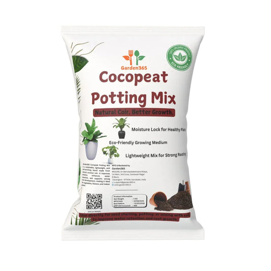 Cocopeat Potting Mix – 5 kg | Natural &amp; Water-Retentive Soil for Healthy Plants - Garden365