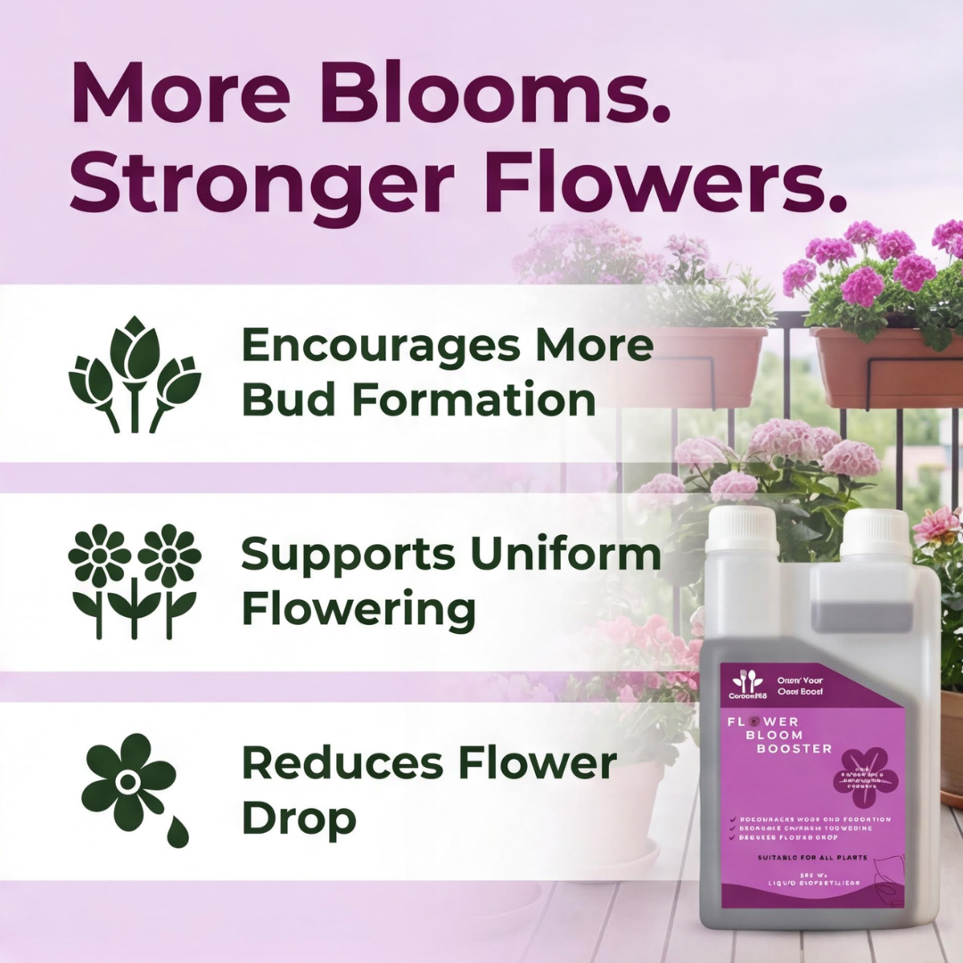 Flower Bloom Booster Liquid Bio Fertilizer 250ml | High Phosphorus Formula | Suitable for All Types of Plants
