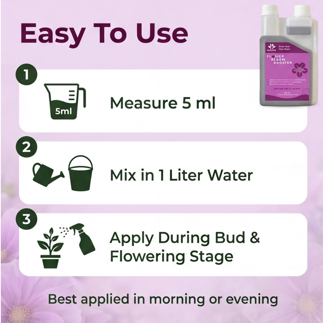 Flower Bloom Booster Liquid Bio Fertilizer 250ml | High Phosphorus Formula | Suitable for All Types of Plants