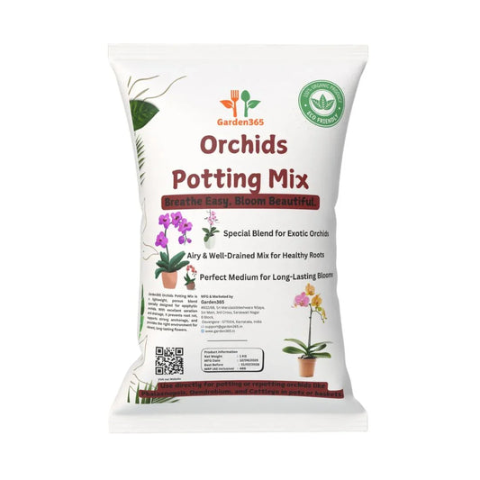 Orchids Potting Mix – 5 kg | Special Soil for Healthy Blooming Orchids - Garden365