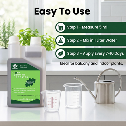 Plant Growth Booster Liquid Bio Fertilizer 250ml | Balanced NPK Fast Growth Formula | Suitable for All Types of Plants