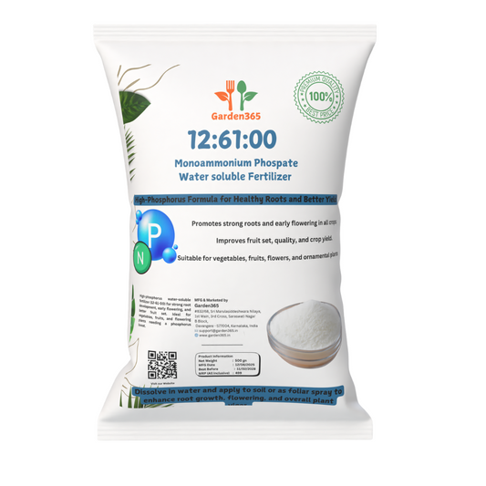 12-61-00 Mono Ammonium Phosphate (MAP) – Water-Soluble Fertilizer (250 g) 🌿✨ - Garden365