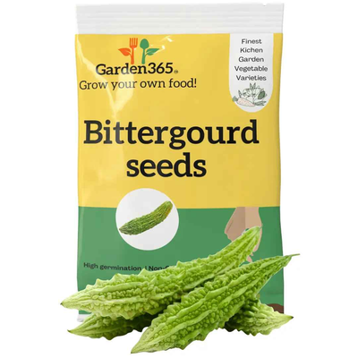 Bitter Gourd Seeds (Karela) | Organic Heirloom Naati Seeds | 20 Seeds | Kitchen Garden Seeds of करेला / ಹಾಗಲಕಾಯಿ / కాకర / பாகற்காய் / പാവയ്ക്ക