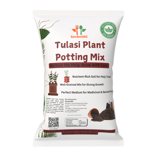 Tulasi Plant Potting Mix – 5 kg | Nutrient-Rich Soil for Holy Basil - Garden365