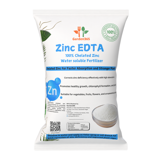 Zinc EDTA 12% – Chelated Micronutrient Fertilizer for Plants (250 g) 🌿✨ - Garden365