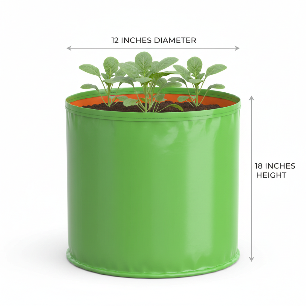 Garden365 HDPE Grow Bag 12x18 | 260 GSM Extra Durable & Reusable for Terrace Gardening