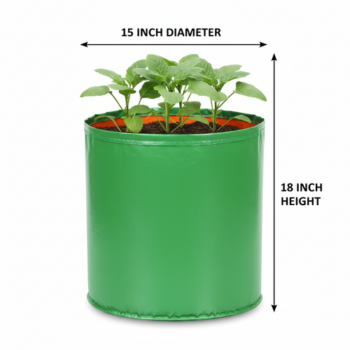 Garden365 HDPE Grow Bag 15x18 | 260 GSM Extra Large, Durable & Reusable