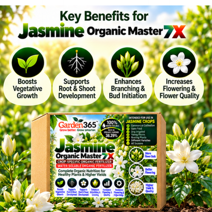 Jasmine Organic Master 7X Crop-Specific Organic Fertilizer Water Soluble Organic Fertilizer