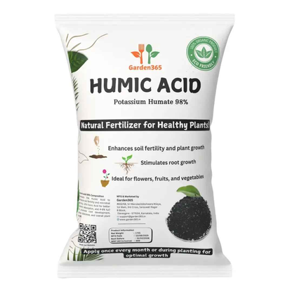 Humic Shiny flakes 98% Pottassium Humate | Natural Soil Conditioner for Healthy Plant Growth