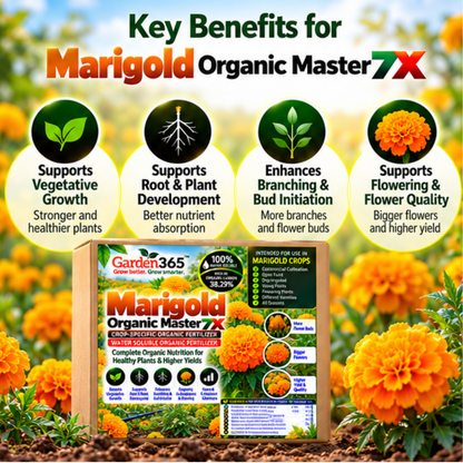 Marigold Organic Master 7X Crop-Specific Organic Fertilizer Water Soluble Organic Fertilizer