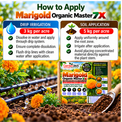 Marigold Organic Master 7X Crop-Specific Organic Fertilizer Water Soluble Organic Fertilizer