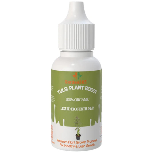 Tulsi Plant Boost – Organic Bio Fertilizer for Tulsi (50 ml | Buy 1 Get 2 Free!) - Garden365
