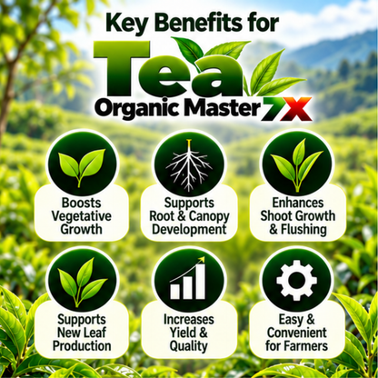 Tea Organic Master 7X Crop-Specific Organic Fertilizer Water Soluble Organic Fertilizer