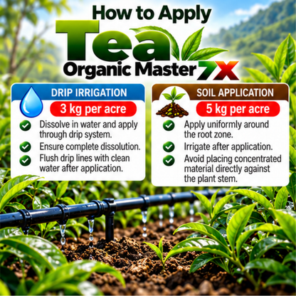 Tea Organic Master 7X Crop-Specific Organic Fertilizer Water Soluble Organic Fertilizer