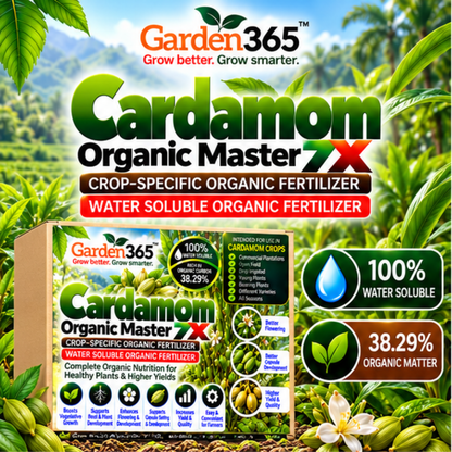 Cardamom Organic Master 7X Crop-Specific Organic Fertilizer Water Soluble Organic Fertilizer